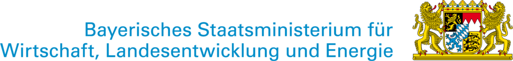 Bayrischers Wappen mit zwei Löwen und Blau weis flagge mit Bildschrift darunter