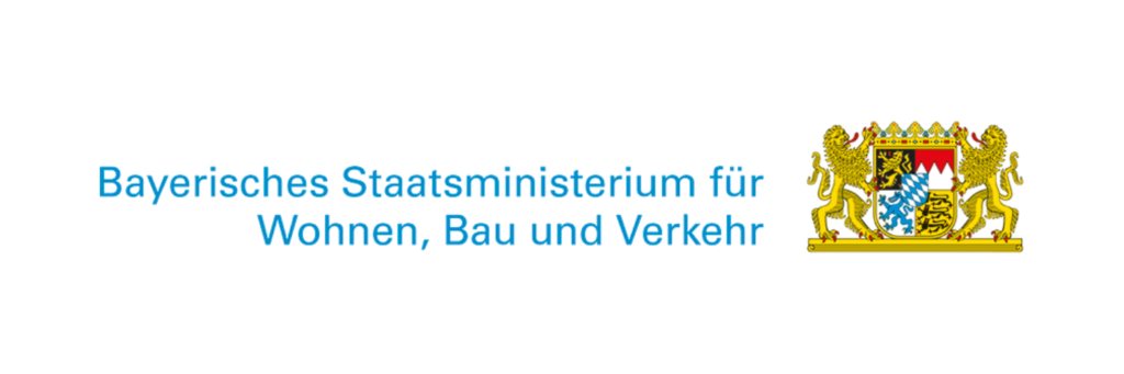 Bayrischers Wappen mit zwei Löwen und Blau weis flagge mit Bildschrift darunter