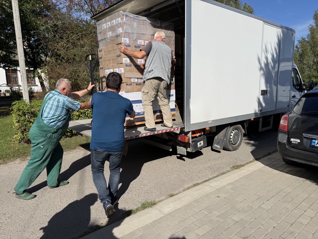TIm hilft Gain Paletten auszuladen